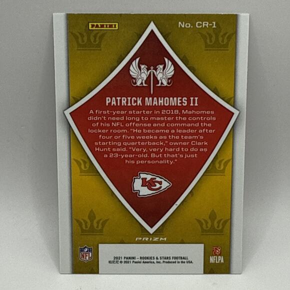 2021 Panini Rookies & Stars - Crusade Red Prizm #CR-1 Patrick Mahomes II - Picture 2 of 2